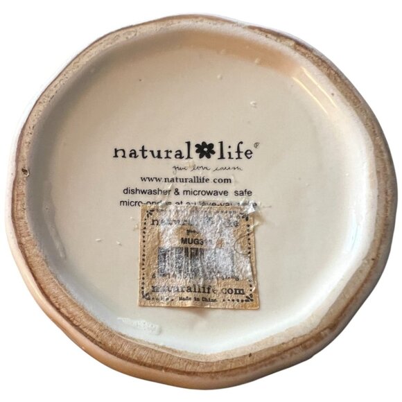 HTF! Rare NATURAL LIFE "Cup of Happy" 3D Llama Ceramic Mug with Dimpled Texture - Picture 12 of 13